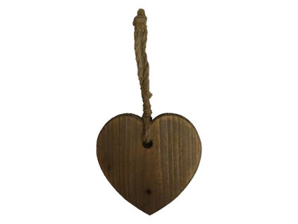 Dřevěné dekorativní srdce 10 cm