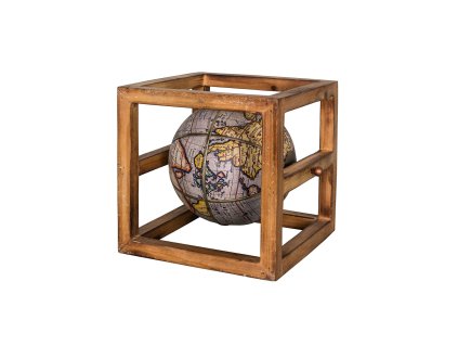 Dekorativní Globus v dřevěném rámečku