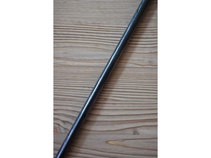 Kovová záclonová tyč délka 150cm - černá