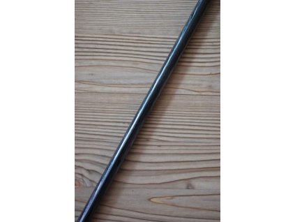 Kovová záclonová tyč délka 200cm -  černá