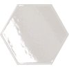 Dlažba/obklad Matiére Hexa-style white glossy