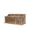 Dřevěná skříňka se třemi šuplíčky ze starého dřeva