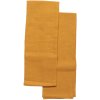 Sada 2 bavlněných utěrek 50x70cm - oranžová