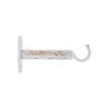Kovová konzole 2ks - 9 cm - bílá