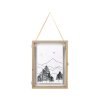 cadre deco songes ecru noir 30x40cm sapin verre 467277 467277 DEB WEB