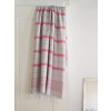 Ottomania hammam towel Ege light grey ruby red 4614 a large