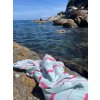 Ottomania hammam towel Ege mint green ruby red 4634 2 large
