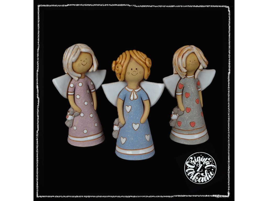 anděl medvídek trojice