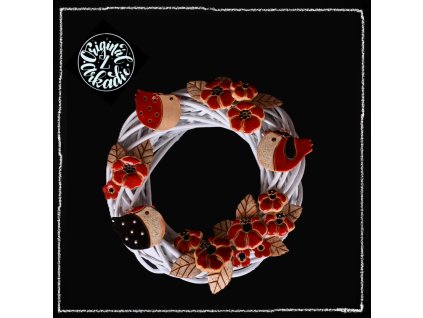 VĚNEC S KERAMICKOU DEKORACÍ - VÍCE VARIANT