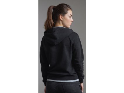 Dámská mikina kapuca black back