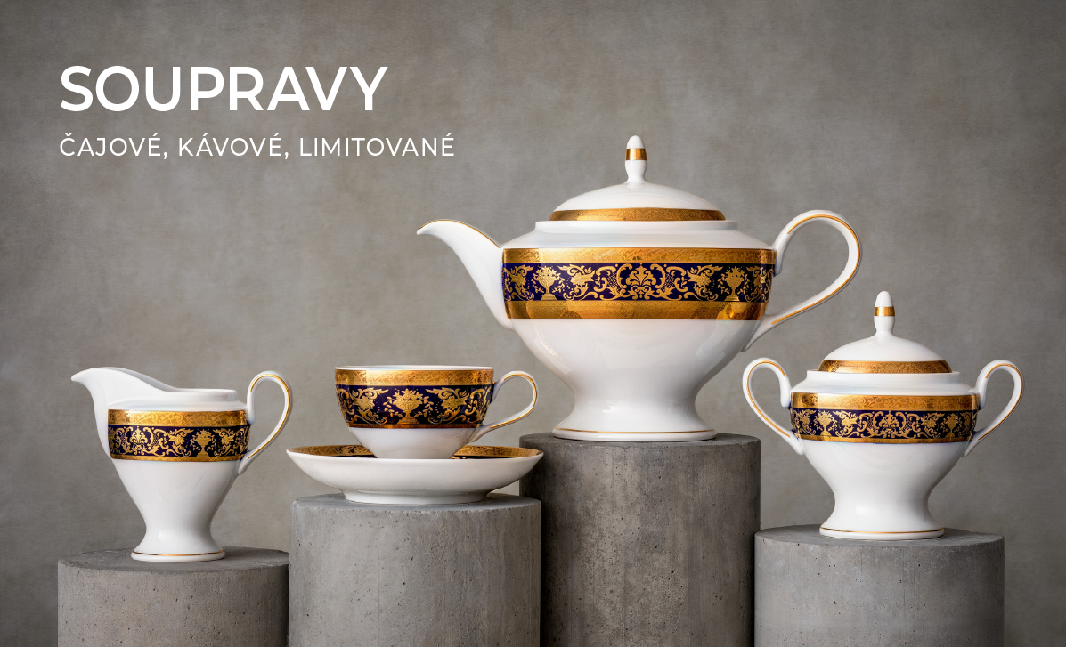 Porcelánové soupravy - čajové, kávové, limitované