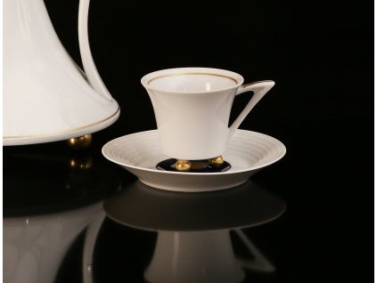 Kávový šálek s podšálkem - Obelisk 952 | Luxusní porcelán - Atelier JM Lesov