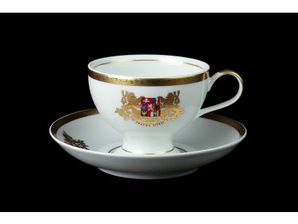 Mokka šálek s podšálkem - 100 let Československa | Luxusní porcelán - Atelier JM Lesov