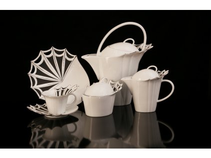 Porcelánová čajová souprava - Butterfly | Luxusní porcelán - Atelier JM Lesov