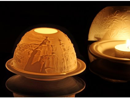 litofánie, reliéfní lampička, originální lampička, karlovarský porcelán, český porcelán, porcelán, atelier lesov