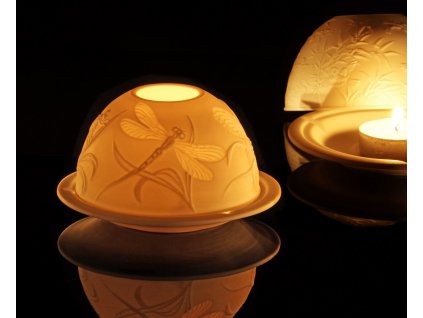litofánie, reliéfní lampička, originální lampička, karlovarský porcelán, český porcelán, porcelán, atelier lesov