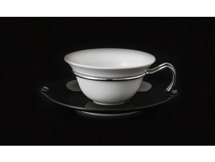 Čajový šálek s podšálkem - Kapka 390 | Luxusní porcelán - Atelier JM Lesov