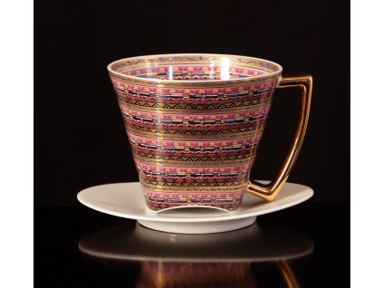 Čajový šálek s podšálkem - WO-MAN 151 | Luxusní porcelán - Atelier JM Lesov