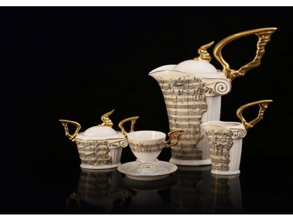 Porcelánová kávová souprava - Beethoven | Luxusní porcelán - Atelier JM Lesov