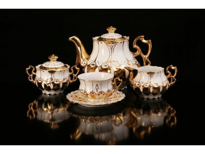 Porcelánová čajová souprava - Elizabeth 103 | Luxusní porcelán - Atelier JM Lesov