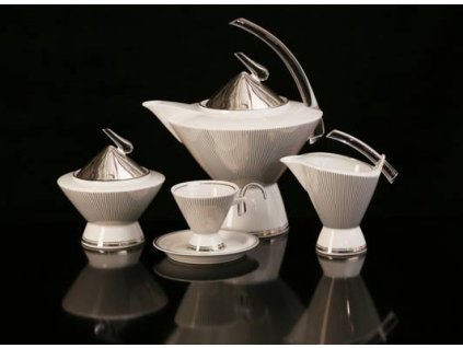 Porcelánová kávová souprava - Eva 604 | Luxusní porcelán - Atelier JM Lesov