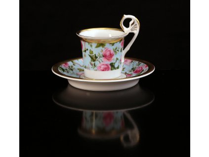 Kávový šálek s podšálkem - Vídeňské šálky 122 | Luxusní porcelán - Atelier JM Lesov