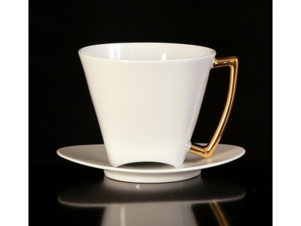 Čajový šálek s podšálkem - WO-MAN 150 | Luxusní porcelán - Atelier JM Lesov