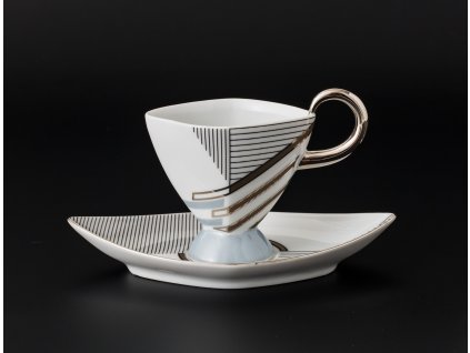 Kávový šálek s podšálkem - Excalibur 800 | Luxusní porcelán - Atelier JM Lesov