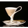 Kávový šálek s podšálkem - Antonín Dvořák | Luxusní porcelán - Atelier JM Lesov