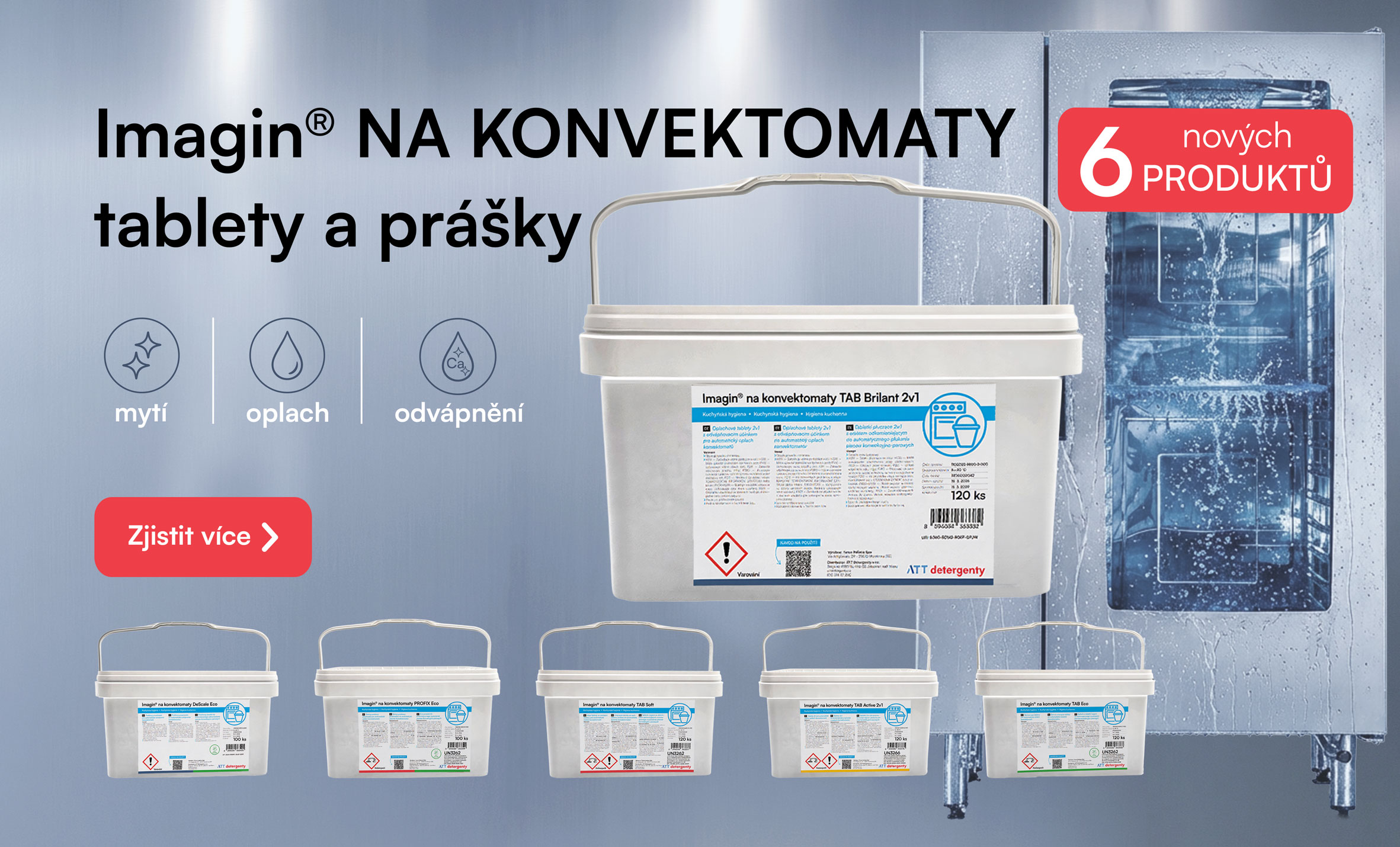 Imagin® tablety a prášky do konvektomatu