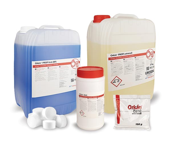 Profesionální mycí a oplachové prostředky | ATT Detergenty