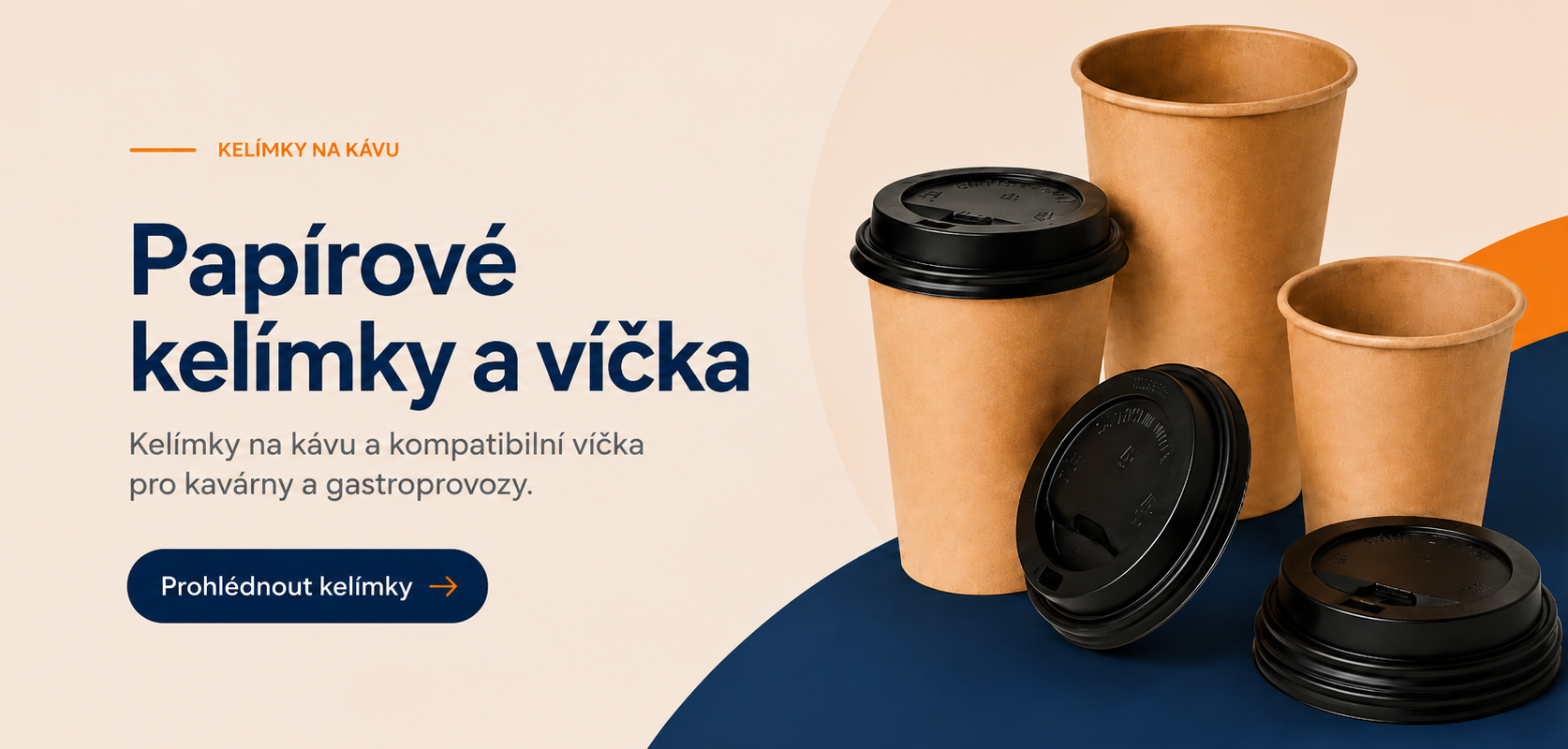 Papírové kelímky a víčka