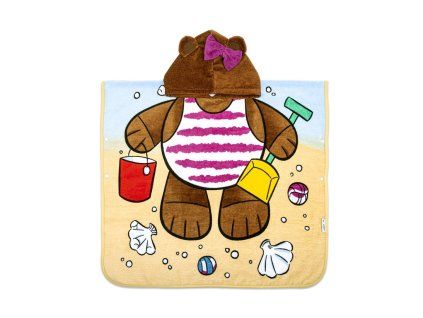 Dívčí osuška s kapucí