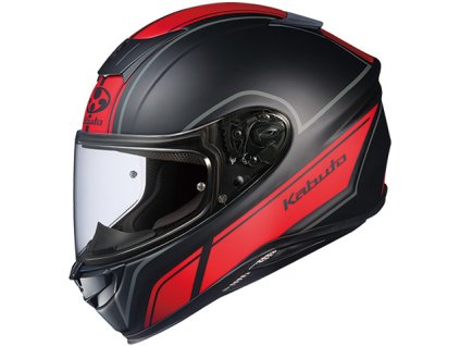 Helma Kabuto Aeroblade 5 Smart Flat Black Red
