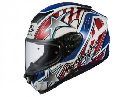 Helma Kabuto Aeroblade 5 Vision White Blue Red