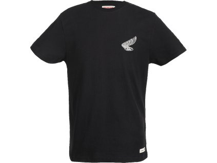 08AUD TTE 003A FRONT HONDA WING HTG LOGO TEE BLACK