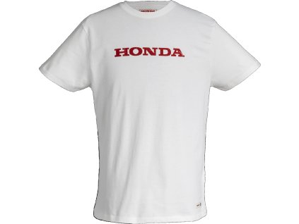 08AUD TTE 002A FRONT HONDA LOGO LETTERING HTG TEE WHITE