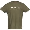 08AUD TTE 002B FRONT HONDA LOGO LETTERING HTG TEE OLIVE GREEN