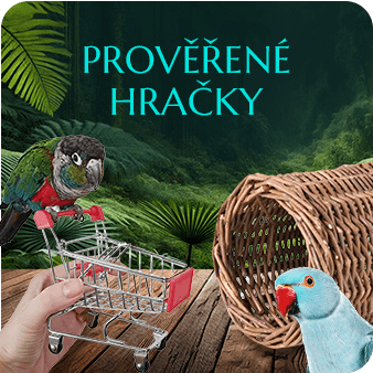 Proverene hracky pro papousky