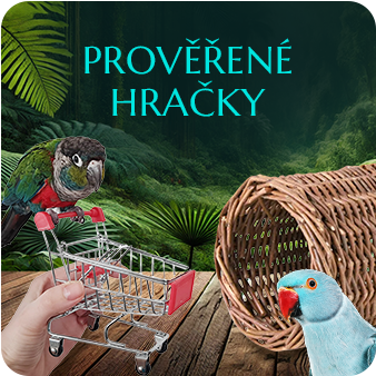 Proverene hracky pro papousky