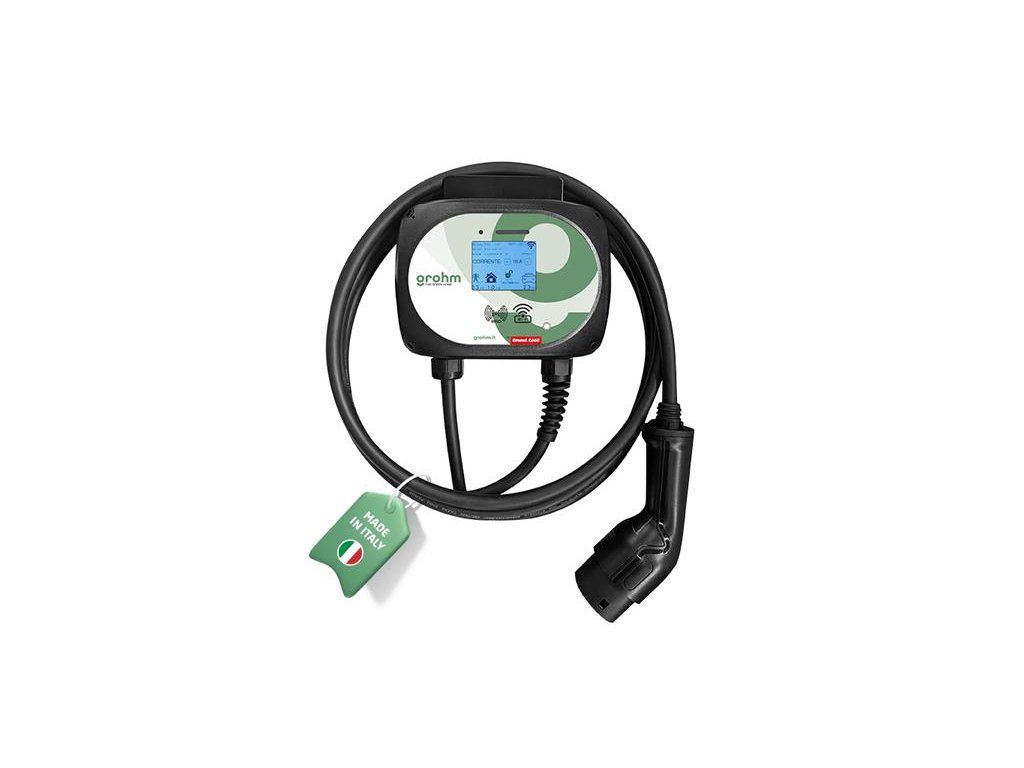 Wallbox Grohm GW22CSL 22kW 3f Type 2 Smart kab. 5m