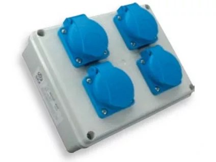 Rozvodnica IP 54 - 4x 250V, vývodka TVM 16,ROSP 4VZ