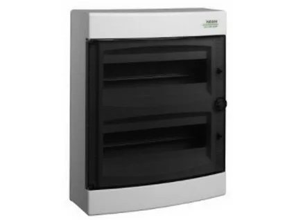 Rozvodnica na povrch 2x12 modulov IP40 priehľadné dvere 101500