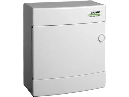 Rozvodnica na povrch 8 modulov IP40 biele dvere 101504