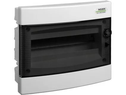 Rozvodnica pod omietku 12 modulov IP40 priehľadné dvere 101512