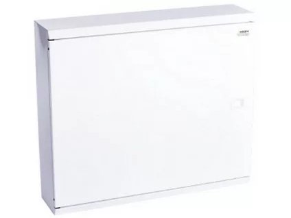 Rozvodnica veľkoobsahová na povrch 4x24 modulov IP30 biele dvere 109816