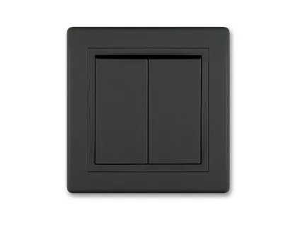 Sériový spínač č. 5 10A 250V~ Prestige Line matná čierna