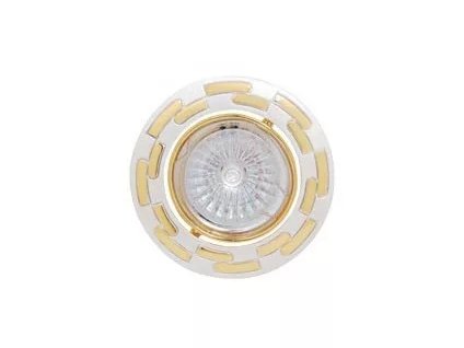 Svietidlo halogénové vstavané Downlight HL798 50W perlová/zlatá