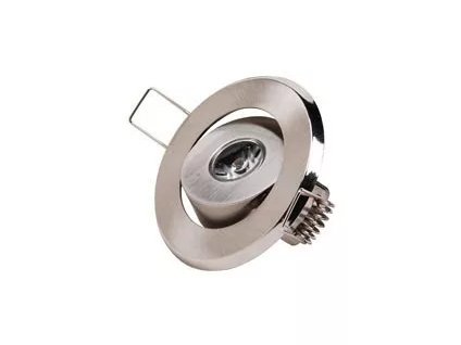 Svietidlo LED downlight vstavané HL671L 1W 6400K matný chróm