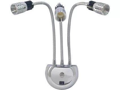 Svietidlo LED nástenné HL0400090009 3x3W chróm
